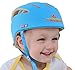 Ibepro® Infant Baby Toddler Safety Helmet Kids Head Protection Hat for Biking Walking Crawling Baby Children Infant Adjustable Safety Helmet Headguard Protective Harnesses Cap - Blue