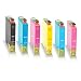 Produktbild 6x kompatible Tintenpatronen für Epson Expression Photo XP 55 XP 750 XP 760 XP 850 XP 860 XP 950 T2431 T2432 T2433 T2434 T2435 T2436 Schwarz - Black Cyan Magenta Yellow Light Cyan Light Magenta BK C M Y LC LM - Eco Office Serie