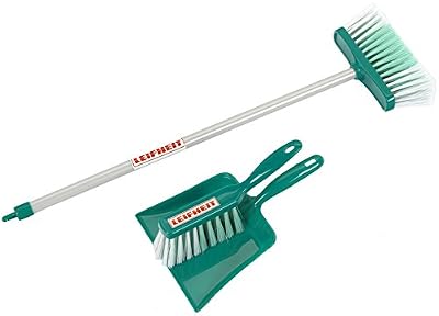 klein - 6571 - jeu d´imitation - panoplie balais leifheit, 3 pièces
