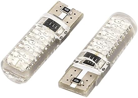 2x EPISTAR 501 W5W T10 6 LED SMD CANBUS ERROR FREE SIDELIGHT BULB WHITE BLUE RED (White)