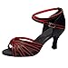 Produktbild  Amlaiworld Mädchen Latin Dance Schuhe Med-Heels Satin Schuhe Party Tango Salsa Dance Schuhe
