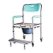 Produktbild YFF- Anti-Rutsch-starke und stabile Kommode Stuhl WC-Sitz abnehmbare Pedal Badezimmer Klapp Dusche Hocker ältere Person / schwangere Frau / behinderte Person Töpfchen Stuhl Gürtel Rad Max.150kg