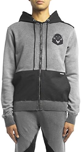 LUCA MICHELE Limitless Distressed Zipped Hoodie (XL)