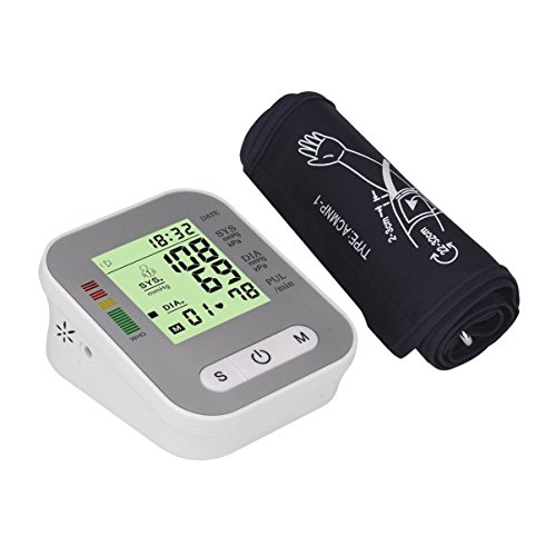 Preisvergleich Produktbild JullyeleDEgant Arm Stil Blutdruckmessgerät vollautomatische elektrische Blutdruckmessgerät Pulse Pulsmesser Gesundheitswesen Versorgung