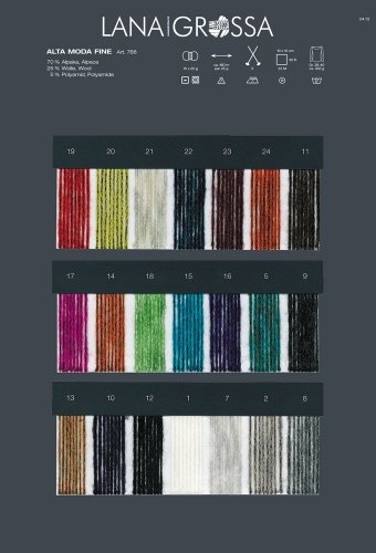 LANA GROSSA ALTA MODA Fine, 24 – Kupfer/Schwarz - 2