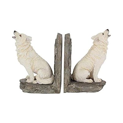 Nemesis Now Wardens of the North Wolf Bookends