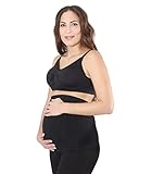 Bauchband, Seamless-Nahtlose Umstandsmode für Schwangere, stützt und wärmt den Babybauch, Schwarz, von HERZMUTTER (3300) - 2