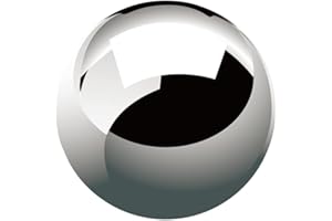 YIWOYI Bola de acero inoxidable, bola de acero inoxidable, esfera de brillo brillante, bolas sólidas, suministros de decoración para el hogar y el jardín (300 mm)