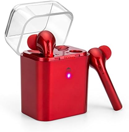 Truly Wireless Earbuds, Mini Noise Cancelling Headset with Mic, Sweatproof, Charging Box for iPhone 7p 7 6sp 6s 5s, Samsung, LG Smartphone - Twins