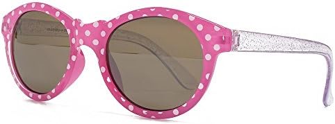 Monkey Monkey Polka Dot Preppy Sunglasses in Pink MNK200 One Size Brown