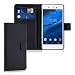 Produktbild kwmobile Sony Xperia M4 Aqua Hülle - Kunstleder Wallet Case für Sony Xperia M4 Aqua mit Kartenfächern und Stand