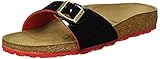 Madrid BIRKENSTOCK Unisex Madrid Birko-flor Pantoletten Narrow Fit , Schwarz (Lack Two Tone Black) , 40 (Schmal)
