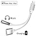 Produktbild Kopfhörer-Adapter für iPhone-Adapter Ladegerät-Adapter 3,5-mm-Klinken-Dongle-Kopfhörer Aux Audio & Charge Kompatibel für iPhone X/XS/XR/8/8 Plus Unterstützung für Musik und Aufladung Geeignet