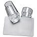 Demarkt Transparent Silicone DIY Nail Art Stamper Scraper Cap Stamping Manicure Print Tool Set of 2
