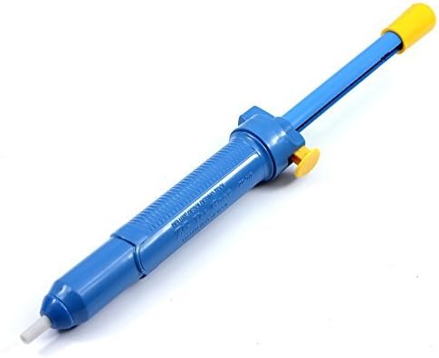 NulinkTM Deluxe Series Desoldering Pump Solder Iron Remover Sucker Hand Tool [Blue, Plastic] [Heavy Duty] by NuLink