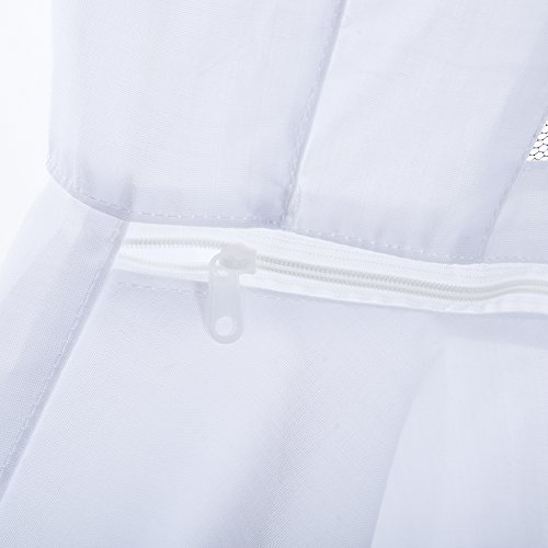 Imkeranzug Jacke und Hose mit Bienenhut und Schleier aus Polyesterfasern weiß - 7