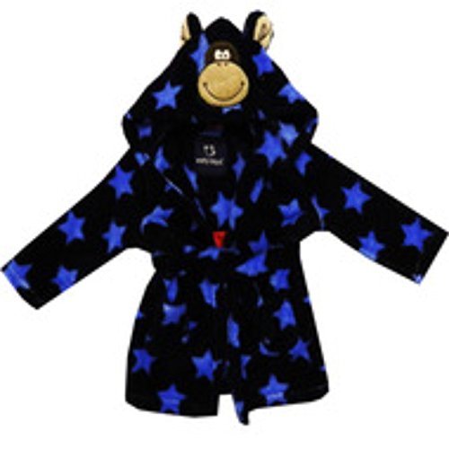 Baby Boys Toddle Ex Chainstore Star Print Dressing Gown Robe 6-24 Months (6-12 Months)