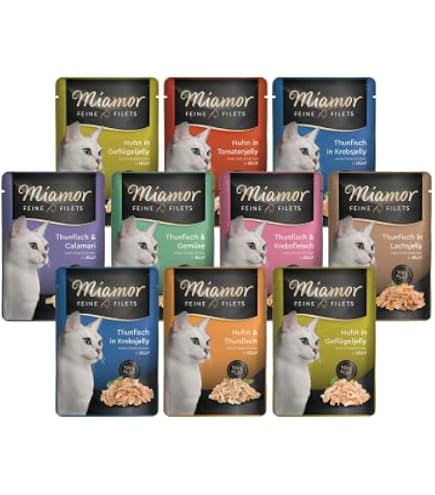 Miamor Feine Filets – Thon & Calamar – 185g – Nourriture Complémentaire Pour Chats
