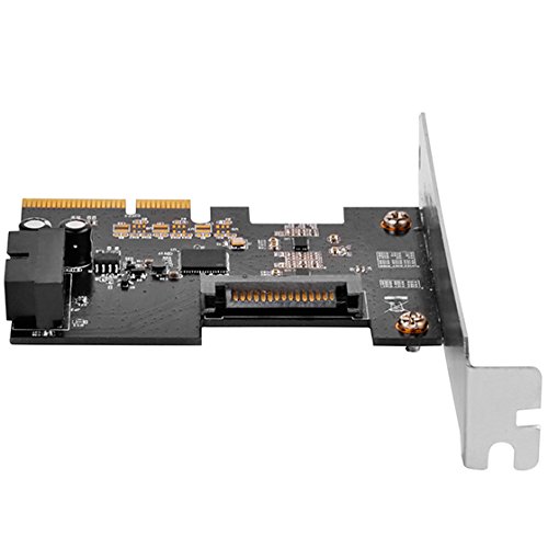SilverStone SST-ECU04-E – PCI-E Erweiterungskarte, 1x intern USB 3.1 19-pin Anschluss, 10 Gbps, ReDriver ASIC chip, low-profile geeignet - 3