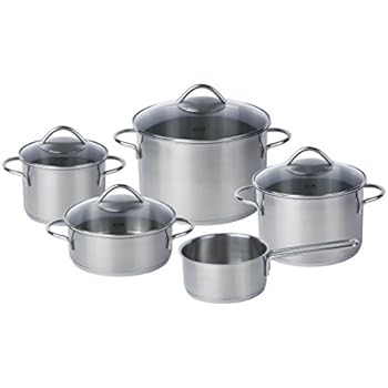 Fissler Topfset korfu | 4-teilig | Edelstahl Kochtopf Set