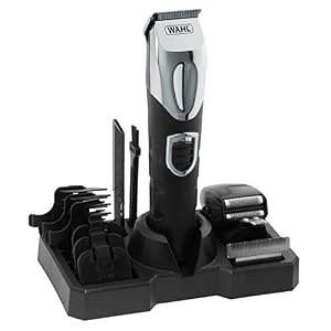 Wahl 9854-800 Deluxe Rechargeable Grooming Hair Beard Trimmer Station Kit - Image 2