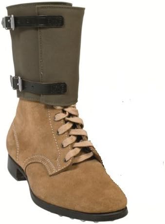 Reproduction World War 2 German Army Combat Low Boots with Hobnails and Heel Plate