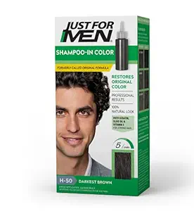 Just For Men Original Formula Mens Hair Color, Darkest Brown ( Packaging May Vary )