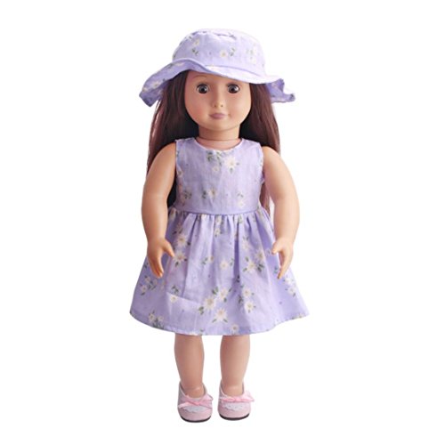 Preisvergleich Produktbild vovo Vovotrade Mädchen Täuschen Spielen Spielzeug Geschenke, Puppen Outfits, Hochwertige Rock + Hut Für 18 Zoll Unsere Generation American Girl Doll (D, Passend für 18 Zoll Puppen)