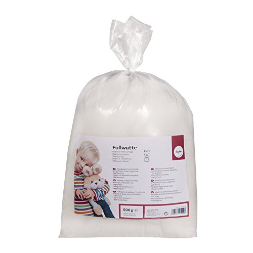 Rayher-hobby-ouate-de-rembourrage-sachet-de-500-g--mousse-de-rembourrage-de-polyester--100-pour-garnir-des-peluches-doudous-coussins-etc--matriel-de-rembourrage-trs-duveteux--blanc