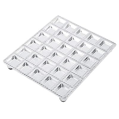 Fdit Moule en Acier Inoxydable pour Moules à Ravioli à Faible Consommation d'Énergie Moule à Pâtisserie Gadgets pour La Cuisine Maker Mini Carrés Ravioli Maker