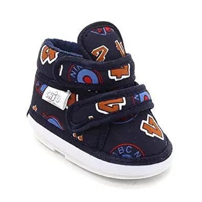 CHIU Chu Chu Sound Number Printed Blue Shoes for Baby Boy & Baby Girl