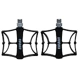 EULANT Pedali Bicicletta Leggero Alluminio Cuscinetto sigillato Bicicletta Pedale MTB per BMX Bike, Mountain bike, Bici da strada, Urban Bike Nero
