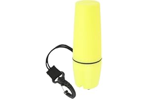 MOKERNALI Caja Seca Buceo,Mini Bote seco Impermeable,13×3cm, Bolsa Impermeable Buceo de Kayak,con Cuerda De Gancho,Botella Sellada Portátil,Color de Alta Visibilidad, para Buceo y Deportes Acuáticos