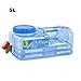 Produktbild primrosely Wasserkanister BPA-frei Wiederverwendbare Plastikwasserflasche Gallone Ersatzwasserflasche Snap-On Spritzflaschenbehälter 5L PC