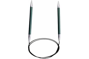 KNITPRO Knit Pro KP47128 Zing: Fixed Circular Knitting Pins: 80cm x 3.75mm, Metal, 3.75, Purple