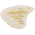 Sharkfin 661003 Plectrum/Pick Sweden Goldprint, 0.52 mm, Medium, White, 12 Pieces