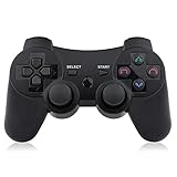 BATERÍA RECARGABLE: el joystick Kujian PS3 tiene una batería recargable de litio de gran capacidad de 450 mAh, carga del cable del cargador USB 2, soporte horas de juego cómodo.