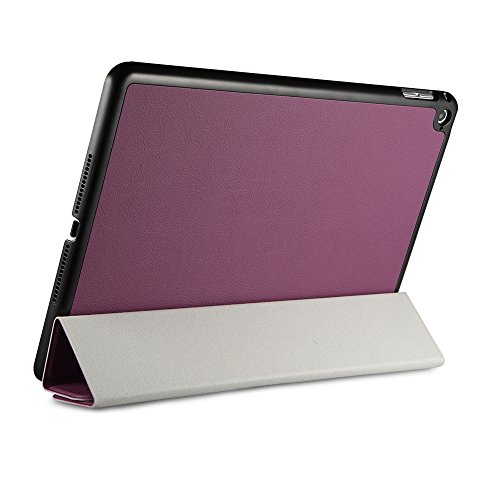 iPad Air 2 Hülle, EasyAcc Ultra Slim Cover Schutzhülle Bumper Lederhülle mit Standfunktion / Auto Sleep Wake Up Funktion für iPad Air 2 2014 Modell Number A1566/ A1567 – Lila, Ultra Slim - 4