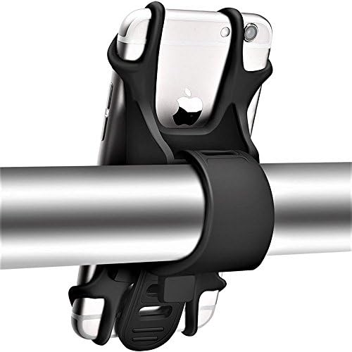 Bike Phone Holder for any Smartphone, Ultra Lightweight Bicycle Mount for 4-6 Inch Phone Screens, iPhone or Android Phones, Won’t Rust or Break, Compatible with Bicycles, Road &amp; Motorbikes, Scooters &amp;