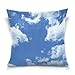 Produktbild Dekorativer Überwurf-Kissenbezug Kissenbezug, quadratisch, Blue Sky White Cloud, superweicher Kissenbezüge