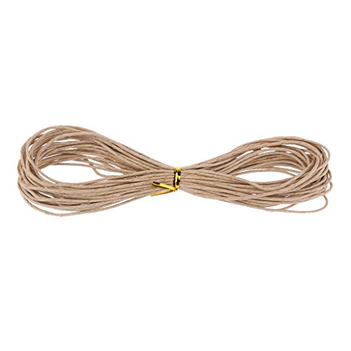 Gazechimp 6pcs Gewachste Baumwollschnur Wachsband Baumwollkordel 10M 5mm für Schmuckherstellung – Mehrfarben1, one size - 8