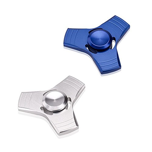 Fidget Toy, NiuSY Hand Spinner Spielzeug EDC Focus Aluminium Handspielzeug mit Hybrid-Keramik Lager Ultra Durable, Perfekt für ADS, ADHS, Angstzustände und Autismus Erwachsene Kinder, Tri-Spinner - 5