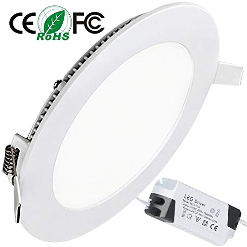 Placa LED Circular Super Slim Downlight LED Energía Empotrable Placa Techo 3W 6000K Blanco Frio 220V XYD®