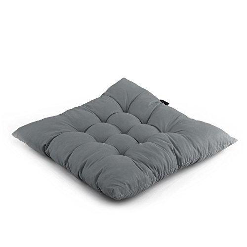 diMio Polster Stuhlkissen Sitzkissen -Cloudy- in Anthrazit 38x38x6cm