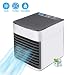 Produktbild COLER Mini-Luftkühler, Kühlung, Befeuchtung und Luftreinigung 3-in-1-Funktion USB-Lüfter, Arctic Air, 3 Geschwindigkeiten und 7 Farben LED-Leuchten für Schlafzimmer, Büro-Desktop