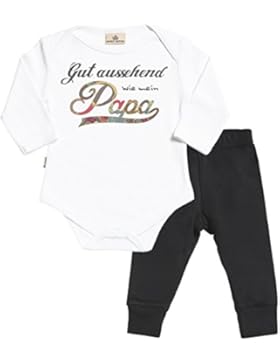 SR - Gut assehend wie mein Papa Baby Set Baby Strampler & Baby-Jerseyhose - Baby Body & Baby Hosen Babyoutfit