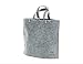 Produktbild BIKEZAC® Clip-On EINKAUFS-FAHRRADTASCHE | Einseitige Einkaufstasche | Gepäckträgertasche | Faltbar | Wasserabweisend | Trageschlaufen | Ökologisch, BikeZac:Delux Gray