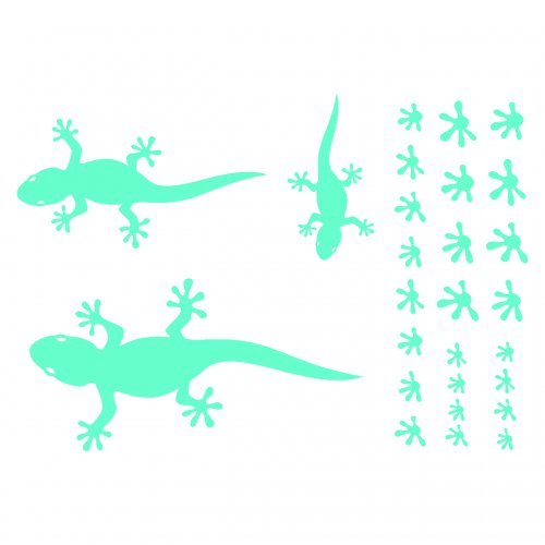 Gecko Wandtattoo Creativ-Set in 5 Größen und 25 Farben (45x31cm mint)