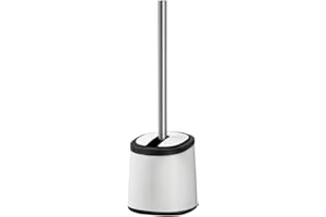 ‎WENKO WENKO Zestaw WC Kerr biały - uchwyt na szczotkę do WC, stal, 12,5 x 36,5 x 12,5 cm, biały