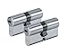 Produktbild Abus D6N30/30 C/F TW Schließzylinder D6, vernickelt, 30 x 30 mm, 2 Stück